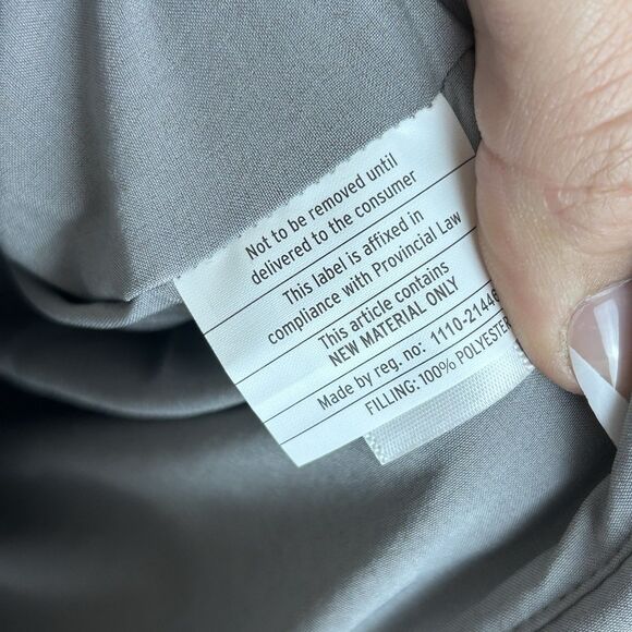 ZELLA Quilted Puffer Coat Jacket Women's Size XL Gray Winter Longline NEW $169 - Picture 6 of 9